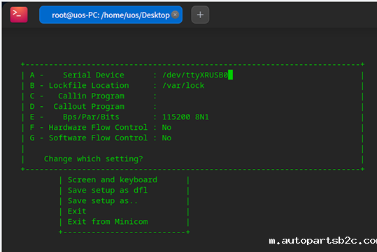 国产化主板如何使用minicom读取日志？(图3)