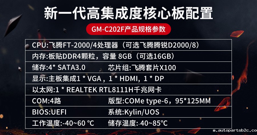 【百度雷竞技计算机】全国产化军工级COMe核心板新品来袭 安全自主可控(图3)