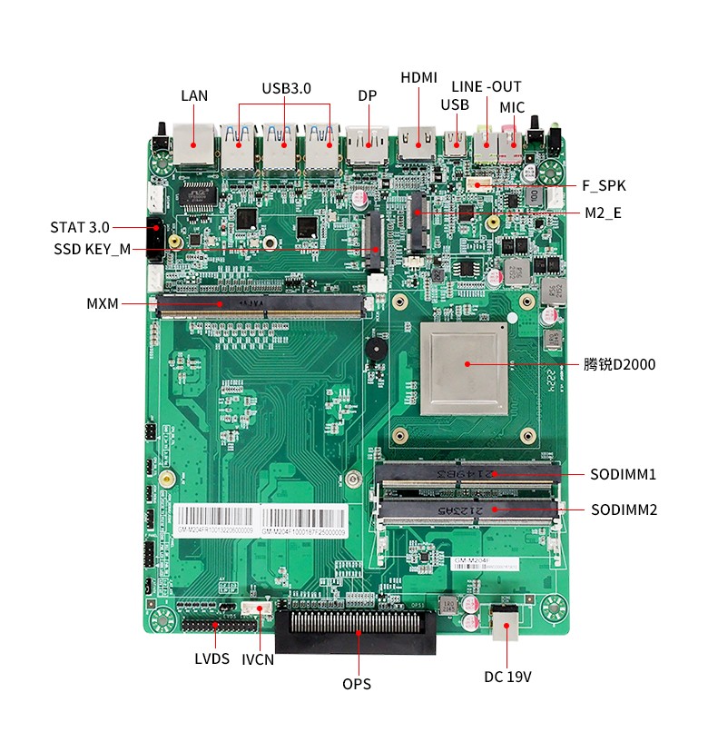 雷竞技官方网页版官D2000教学一体机OPS电脑主板(图4) 雷竞技官方网页版官D2000教学一体机OPS电脑主板(图4)