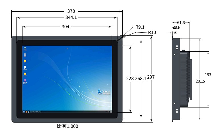 雷竞技官方网页版官2000/4一体机15寸显示屏P3201(图4) 雷竞技官方网页版官2000/4一体机15寸显示屏P3201(图4)