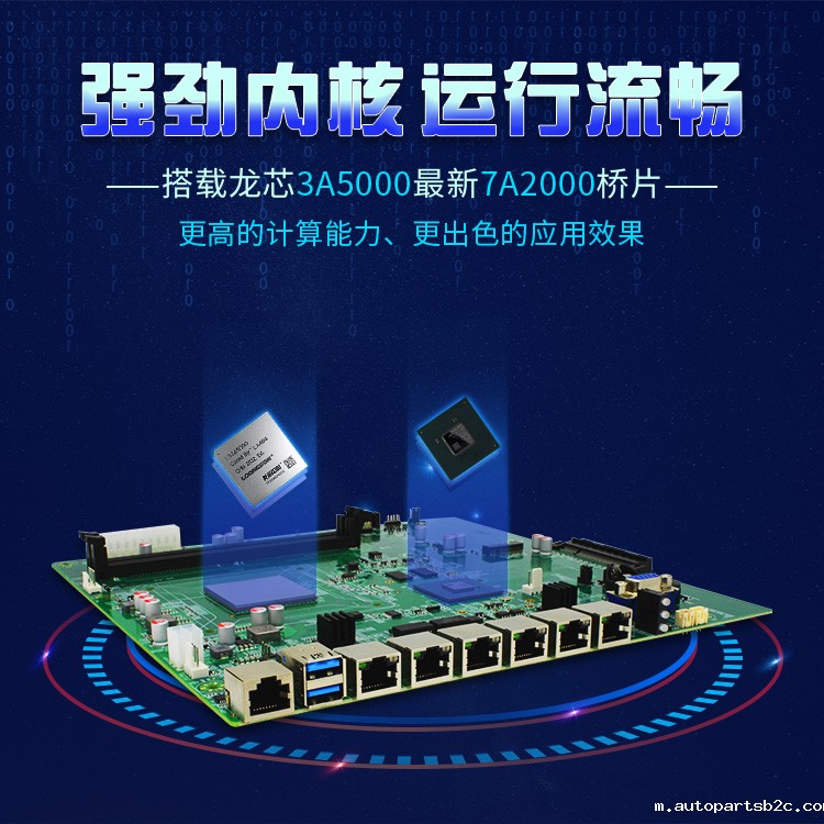 【百度雷竞技计算机新品发布】龙芯3A5000+7A2000开启网络安全主板的新思路(图2)